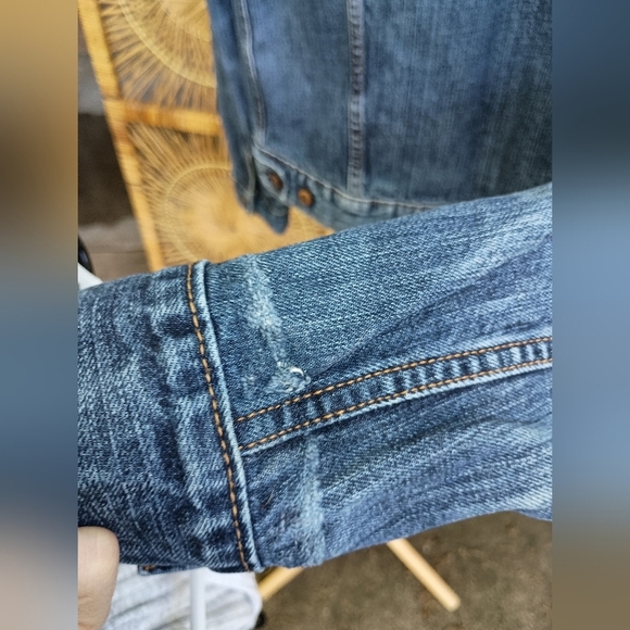 Vintage AriZona 100% Cotton Blue Denim Jacket_Small - Picture 11 of 12